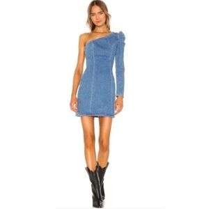 GRLFRND Ellie Denim Dress in No Limits